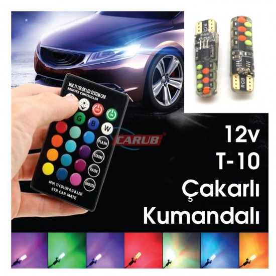 Carub Ampul T10 12v Çakarlı Kumandalı Yeni Nesil 0400252 