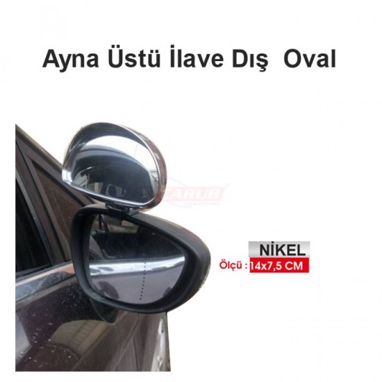 Siyah Oto Eğitmen Güvenlik Dikiz Aynası Sürücü Araç Üstü Kör Nokta 0221178 