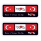 Tofaşk 3D Damla Çıkartma-Sticker 2 Parça