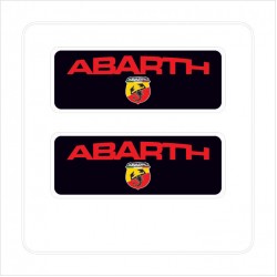 Abarth 3D Damla Çıkartma-Sticker 2 Parça