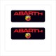 Abarth 3D Damla Çıkartma-Sticker 2 Parça