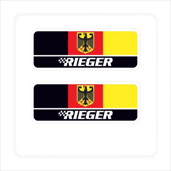 Rieger 3D Damla Çıkartma-Sticker 2 Parça