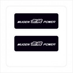 Mugen Power 3D Damla Çıkartma-Sticker 2 Parça