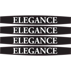 Elegance 3D Damla Çıkartma-Sticker 4 Parça