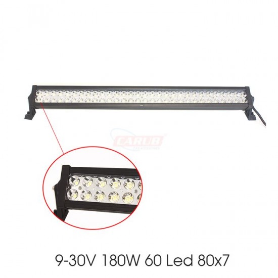 Carub Off Road Projektör 9-30v 180w 60led 80x7 4203248 