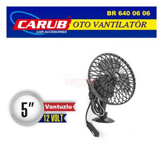 Carub Vantilatör 12v5 Inch Vantuzlu 6400606 