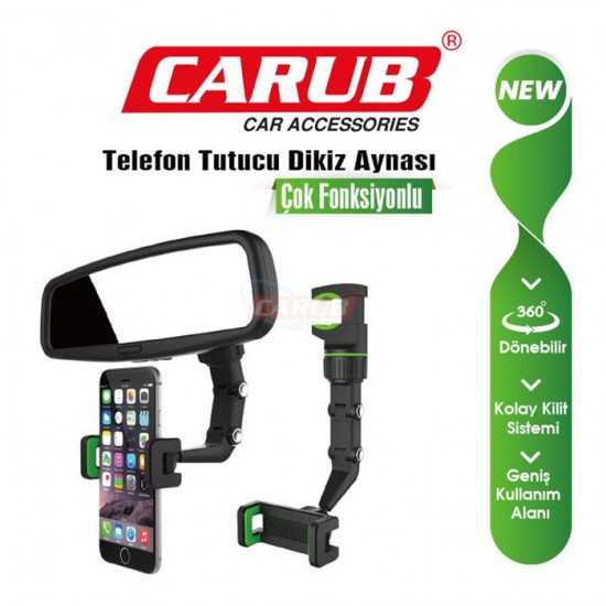 Carub Telefon Tutucu Dikiz Ayna Çok Fonksiyonlu 5901960 