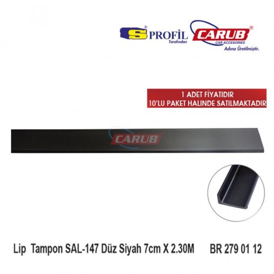 Carub Ön Tampon Lip Carpi Sal147 7 Cm Düz Siyah 2790112 