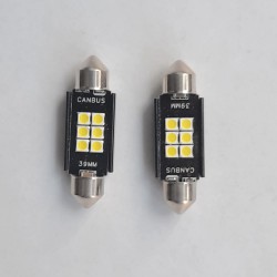 Sofit Ampul 6 Led 31mm Platinyum Siyah Yüksek Işık (TRG)